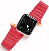 Dux Ducis Geschikt voor Apple Watch 1 / 2 / 3 / 4 / 5 / 6 / 7 / 8 / 9 / SE 38MM / 40MM / 41MM Bandje Magneetsluiting Rood