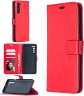 LuxeBass Hoesje geschikt voor Oppo Find X2 Lite - Bookcase Rood - portemonnee hoesje - telefoonhoes - gsm hoes - telefoonhoesjes