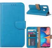 LuxeBass Hoesje geschikt voor Samsung Galaxy A20E - Bookcase Turquoise - portemonnee hoesje - telefoonhoes - gsm hoes - telefoonhoesjes