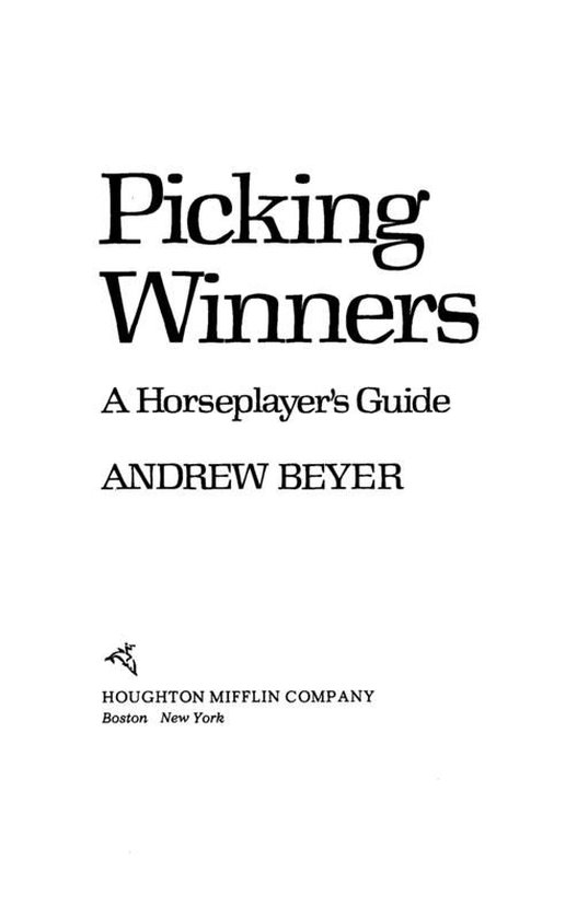 Picking Winners - cover
