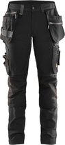 Blaklader Dames werkbroek met stretch 7115-1343 - Zwart - C50