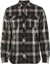 Blaklader Overhemd flanel 3299-1152 - Groen/Zwart - XS