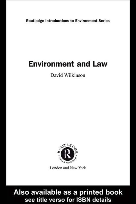 Environment and Law - cover