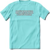 Ik Mocht Van De Dokter Maar 3 Biertjes Per Dag T-Shirt | Bier Kleding | Feest | Drank | Grappig Verjaardag Cadeau | - Licht Blauw - XL