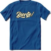 Biertje! T-Shirt | Bier Kleding | Feest | Drank | Grappig Verjaardag Cadeau | - Donker Blauw - XL