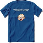 Abraham onze klusser T-Shirt | Grappig Abraham 50 Jaar Verjaardag Kleding Cadeau | Dames – Heren - Donker Blauw - L