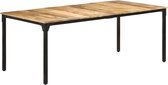 Decoways - Eettafel 200x100x76 cm ruw mangohout