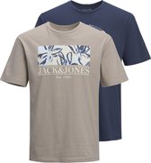 JACK&JONES ORIGINALS JORFLOWER BRANDING TEE SS 2PK MP Heren T-Shirt - Maat XL