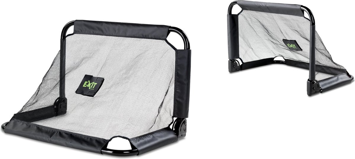 EXIT Pico Stalen Voetbaldoel 90x60cm - Set van 2 - Voetbal Goal - Voor Kinderen - Tuin - Zwart — afbeelding 8