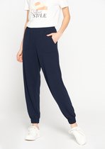LOLALIZA Joggingbroek met zakken - Marine Blauw - Maat XL