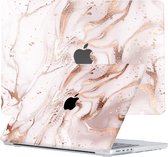 Lunso Geschikt voor MacBook Pro 14 inch (2021-2023) cover hoes - case - Marble Vera