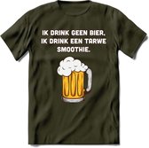 Tarwe Smoothie T-Shirt | Bier Kleding | Feest | Drank | Grappig Verjaardag Cadeau | - Leger Groen - XL