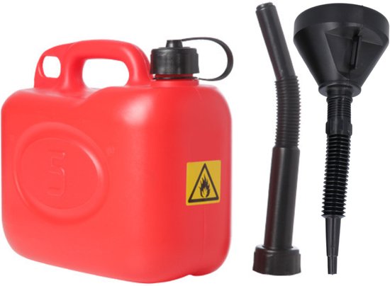 Benzinetank als Trolley voor benzine met 53 liter inhoud van HD-PE