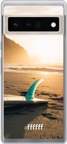 6F hoesje - geschikt voor Google Pixel 6 Pro -  Transparant TPU Case - Sunset Surf #ffffff