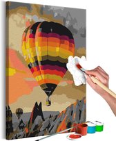 Doe-het-zelf op canvas schilderen - Colourful Balloon.