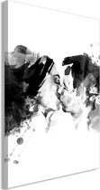 Schilderij - Spontaneous Kiss (1 Part) Vertical.