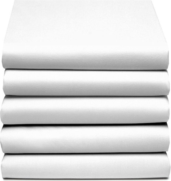 Cinderella Hoeslaken - 2 Persoons - Polyester - Molton - 180x200/210 cm - Tot 15 cm hoog - Wit