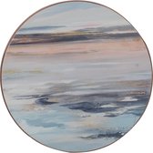Creative Tops Onderzetters Tranquillity 12 Cm Kurk Blauw 4 Stuks