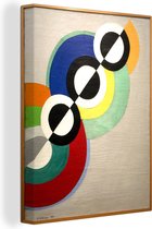 Canvas schilderij 120x160 cm - Wanddecoratie Rythmes - schilderij van Robert Delaunay - Muurdecoratie woonkamer - Slaapkamer decoratie - Kamer accessoires - Schilderijen