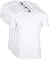 Suitable - Ota T-Shirt Ronde Hals Wit 2-Pack - Heren - Maat M - Modern-fit