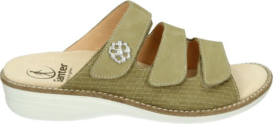 Ganter 205802 - Dames slippers - Kleur: Groen - Maat: 42