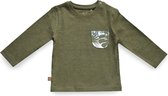 Frogs and Dogs - Shirt met zakje Khaki Mini - Khaki - Maat 98 - Jongens, Meisjes