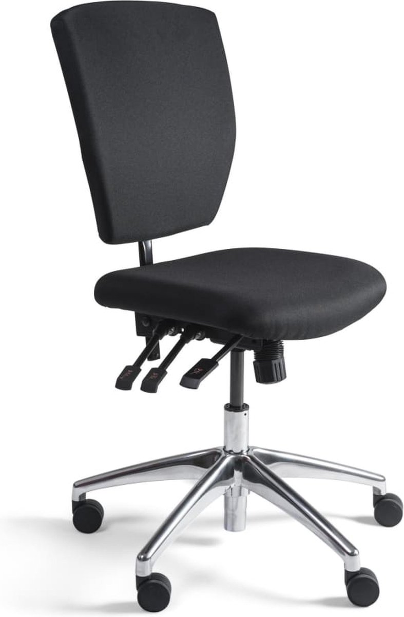 Workliving Werkstoel C Comfort - Alu onderstel - Wielen - (N)EN 1335 - Baliestoel - Kassastoel
