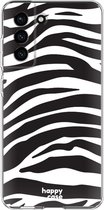 HappyCase Samsung Galaxy S21 FE Hoesje Flexibel TPU Zebra Print