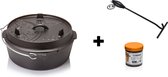 Petromax Dutch Oven ft6-t zonder pootjes inclusief dekselheffer + wax