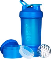 BlenderBottle ProStak - Eiwitshaker | Bidon | Shakebeker - 650 ml  - Full Color Cyan | Cyaan
