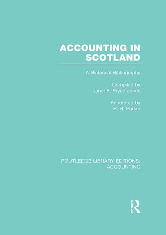 Accounting in Scotland - cover