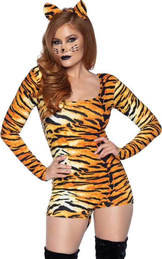 Leg Avenue Kostuum Untamed Tiger Oranje