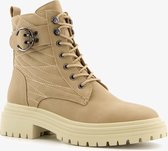 Blue Box dames veterboots - Beige - Maat 41