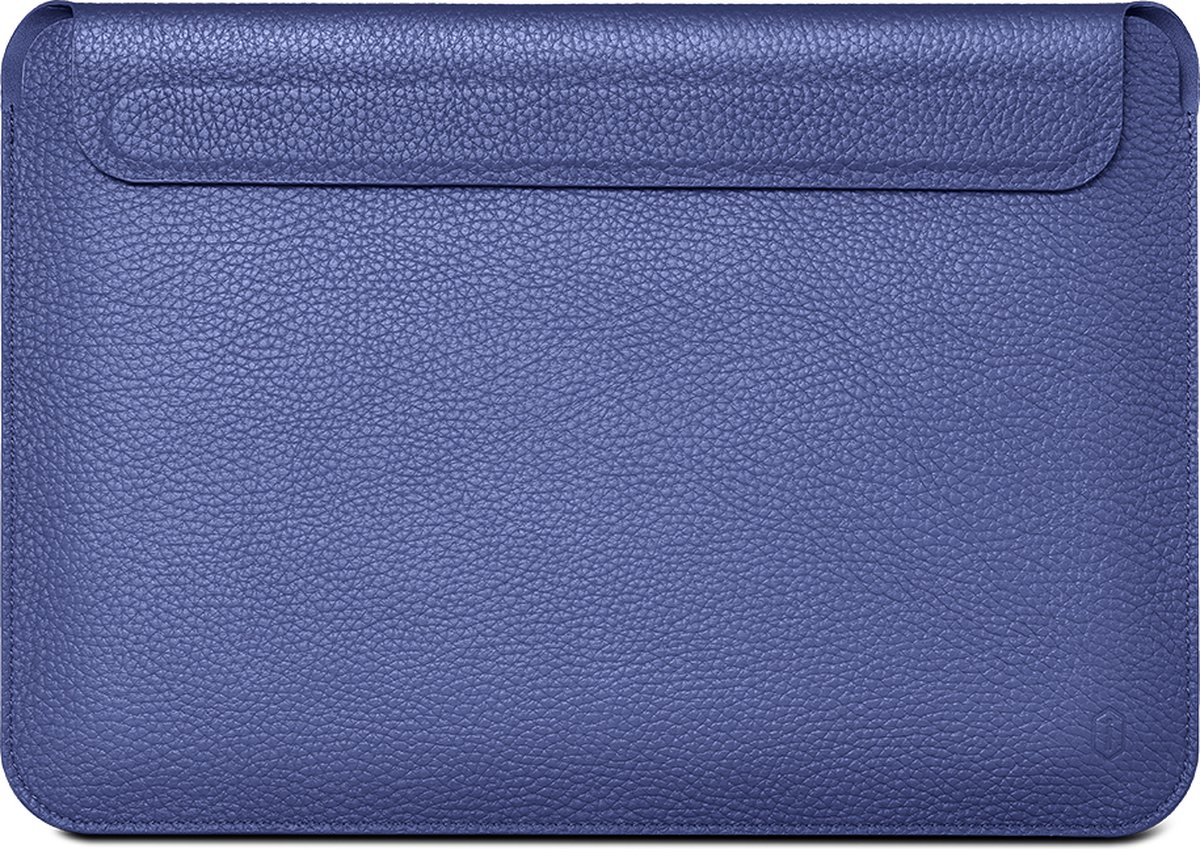 Laptoptas 14.2 Inch - Leren Laptophoes - Sleeve Alle Merken - Tas Alle Laptops Tot 14.2 Inch - Genuine Leather - Laptopsleeve - Waterafstotend - Zakelijke Laptoptas - Blauw