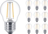 Voordeelpak 10x Philips Corepro LEDLuster E27 P45 2W 827 Helder - Vervangt 25W