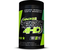 Stacker 2 Testo 4HD Testosterone Booster - Ephedra Vrij - 120 Capsules