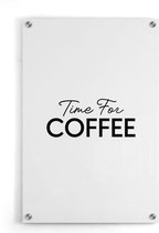 Walljar - Time For Coffee - Muurdecoratie - Plexiglas schilderij
