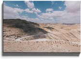 Walljar - Desert Road - Muurdecoratie - Canvas schilderij