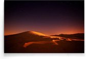 Walljar - Woestijn Nacht - Muurdecoratie - Poster