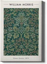 Walljar - William Morris - Flower Garden - Muurdecoratie - Canvas schilderij