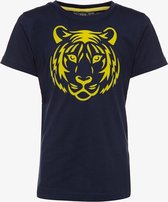 TwoDay jongens T-shirt met tijgerkop - Blauw - Maat 146/152