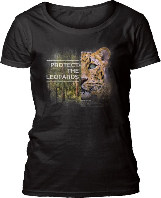 T-shirt Femme Protect Leopard Noir XL