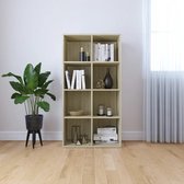 vidaXL Boekenkast/dressoir 66x30x130 cm spaanplaat sonoma eikenkleurig