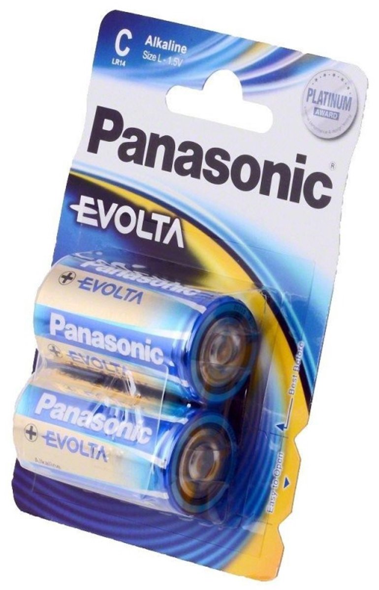 Panasonic Evolta C Wegwerpbatterij Alkaline