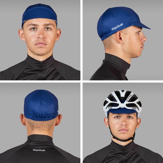 GripGrab - Lightweight Zomer Fietspet Mesh Cycling Cap Retro Fietsmuts UV-Bescherming Helmmuts - Navy Blauw - Unisex - Maat M/L (57-63 cm) van Merkloos — afbeelding 2