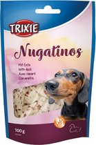 Trixie nugatinos noga hondensnack runderhuid met eend (100 GR)