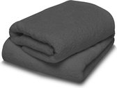 Impora badhandoeken set antraciet- Strandhandoeken - Badlakens - Set van 2 | 100x150cm - 100% Katoen - Houtskool - Zachte voering 450g/m2
