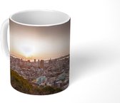 Mok - Zonsondergang bij de stad Kobe in Japan - 350 ML - Beker - Uitdeelcadeautjes