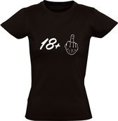 Negentien jaar Dames t-shirt | verjaardag | feest | volwassen | cadeau | Zwart