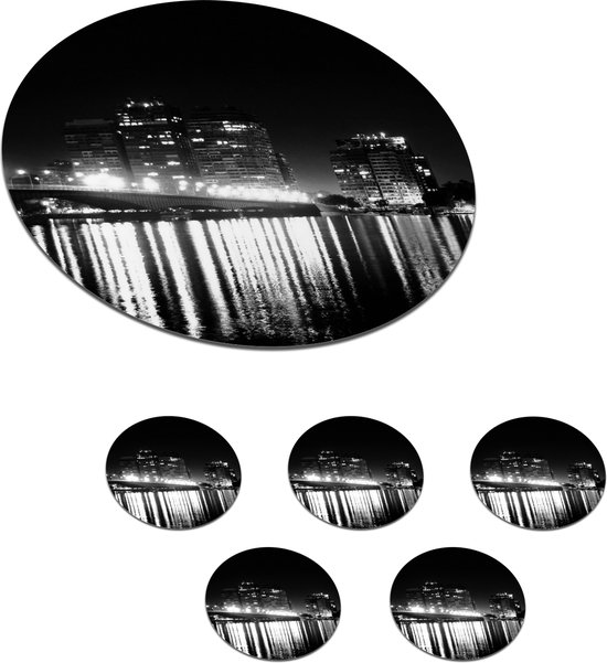8 stuks stickers sfeerverlichting, universele lichtgevende onderzetters, zelfklevende flessenlichten, veelkleurige drankonderzetters, 3 lichtmodi, geschikt voor bruiloft, Kerstmis, bar
